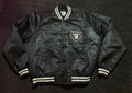 Vintage Raiders satin Starter jacket, front view