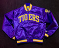 Vintage LSU Tigers satin Starter jacket, front view