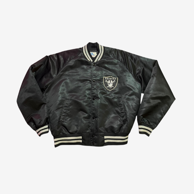 Vintage Raiders Satin Starter Jacket